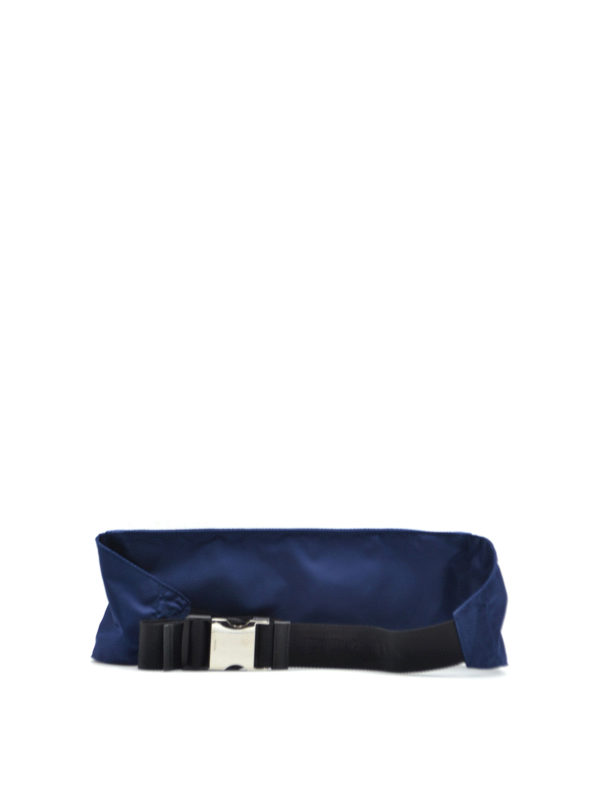 PRADA ネイビー ウエストポーチ Prada Re-Nylon Pouch Crossbody Bag | Blue | FARFETCH