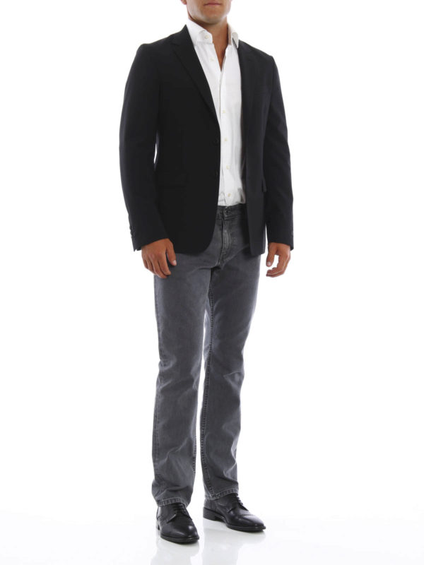 PRADA: blazers online - Stretch virgin wool formal blazer