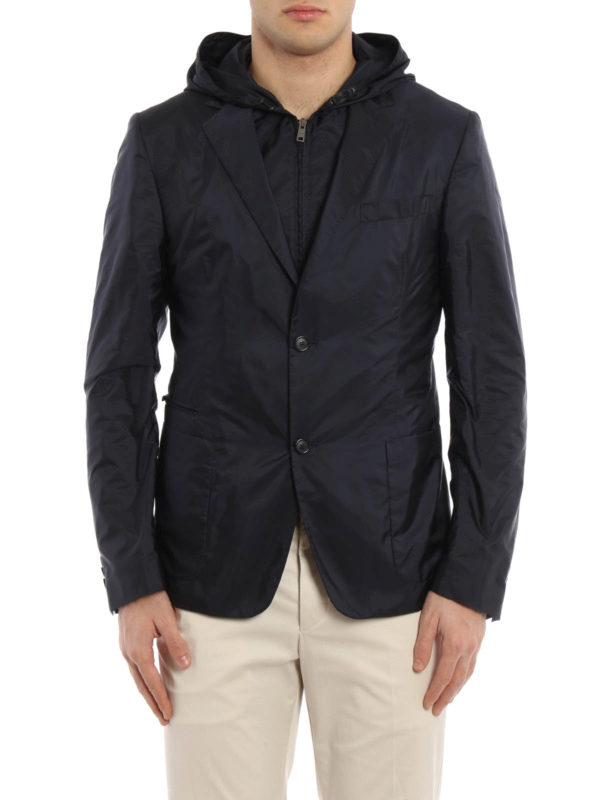 PRADA: casual jackets online - Blazer style nylon jacket