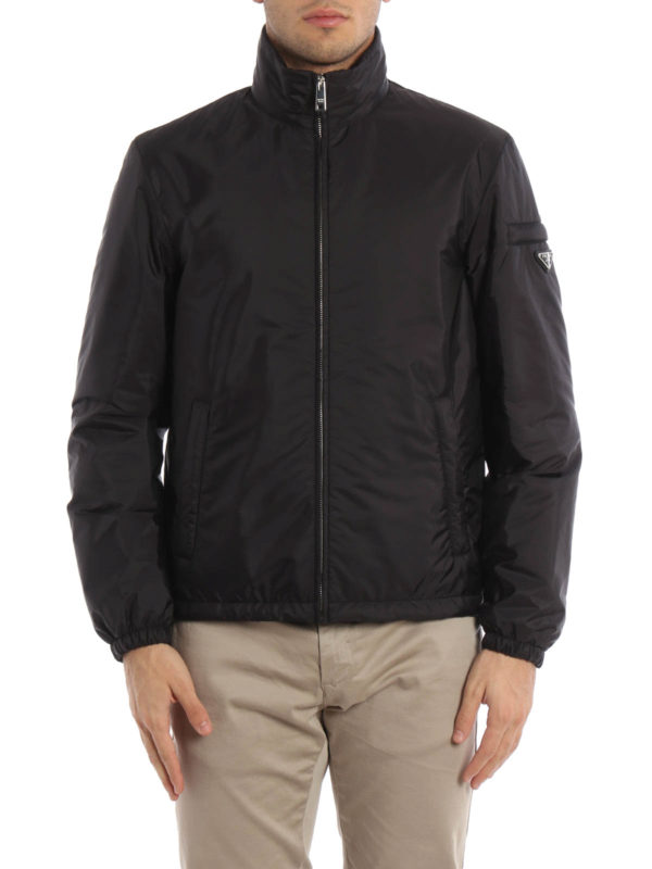 PRADA: casual jackets online - Full zip lightweight nylon jacket