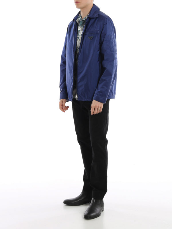 PRADA: casual jackets online - Light nylon windbreaker