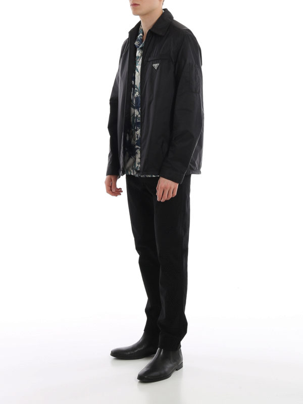 PRADA: casual jackets online - Light nylon windbreaker