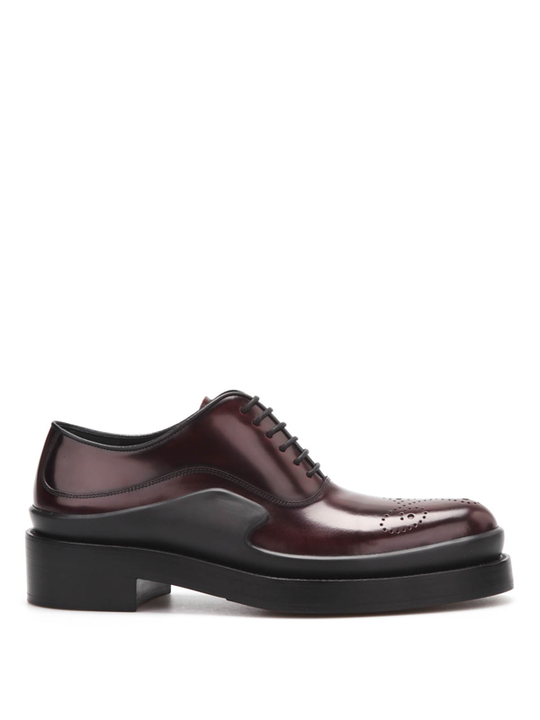 PRADA: classiche online - Stringate in vitello spazzolato
