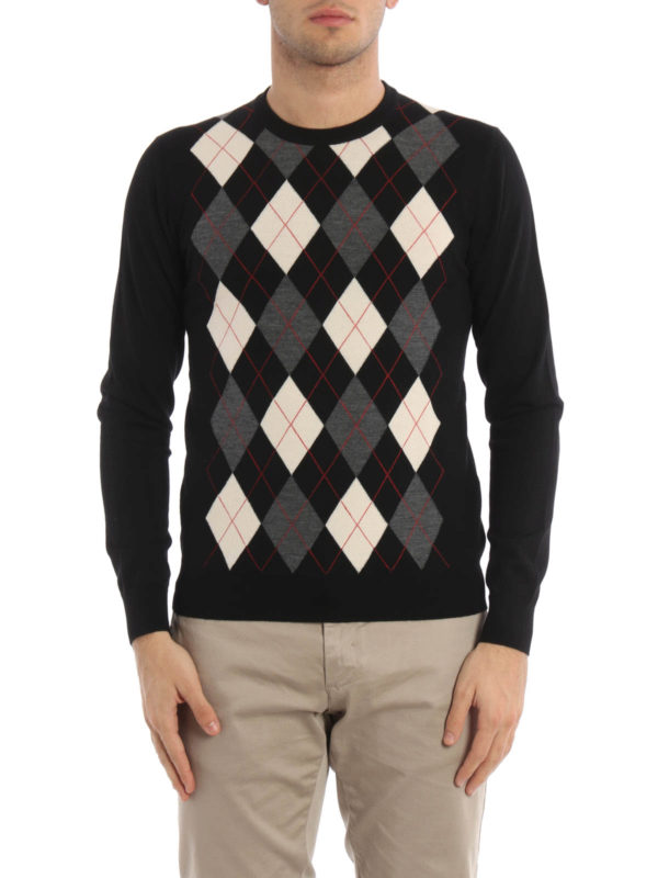 PRADA: クルーネック online - クルーネック メンズ - 黒