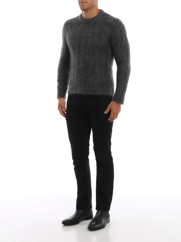 PRADA: crew necks online - Ribbed mohair sweater