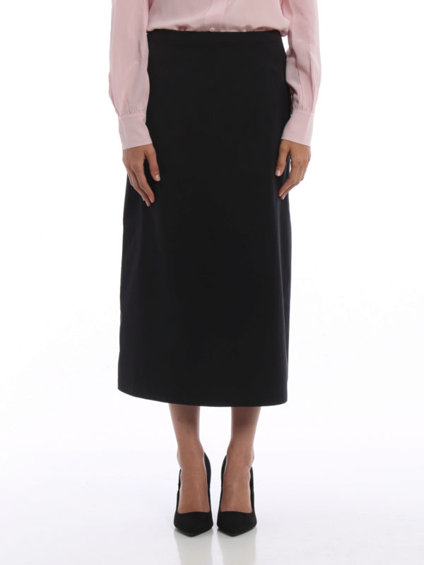 PRADA: Knee length skirts & Midi online - Poplin long skirt