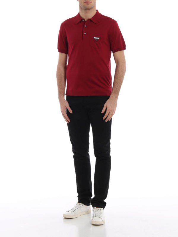 PRADA: Poloshirts online - Poloshirt - Rot