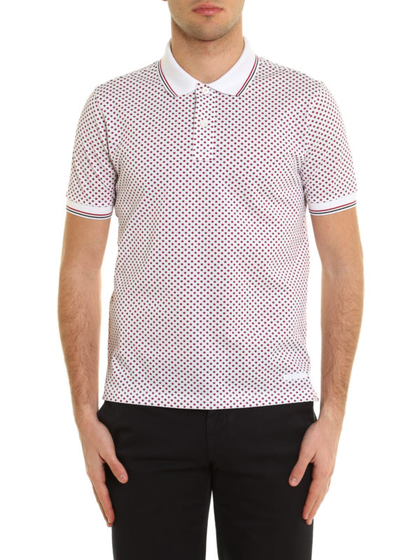 PRADA: ポロシャツ online - ポロシャツ メンズ - 赤