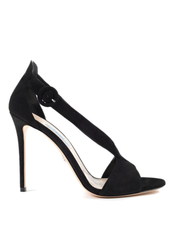 PRADA: sandals online - High suede sandals