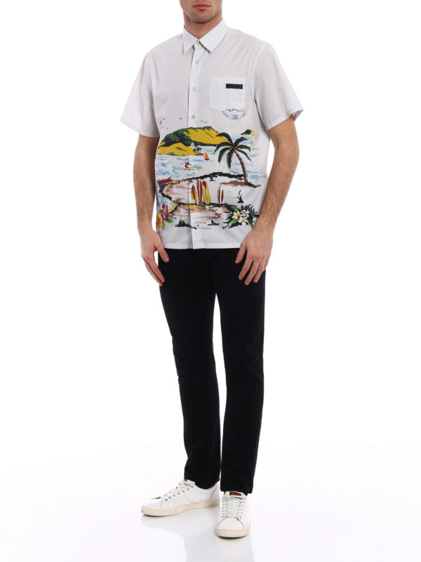 Prada beach discount shirt