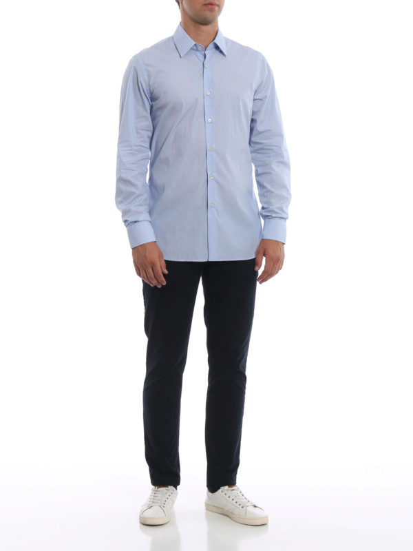 PRADA: Camisas online - Camisa - Azul Claro