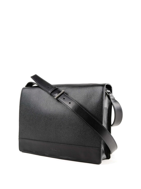 PRADA: shoulder bags online - Leather messenger bag