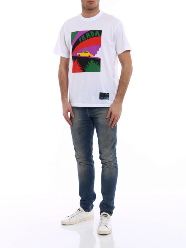 PRADA: Camisetas online - Camiseta - Blanco