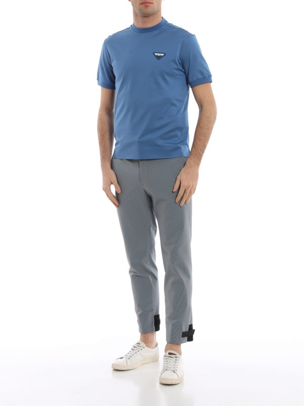 Tシャツ Prada - Tシャツ - ライトブルー - UJN558QYRF00130S