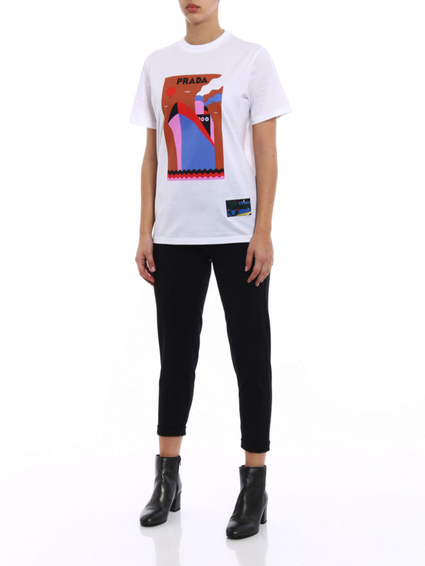 PRADA: T-shirts online - T-Shirt - Weiß