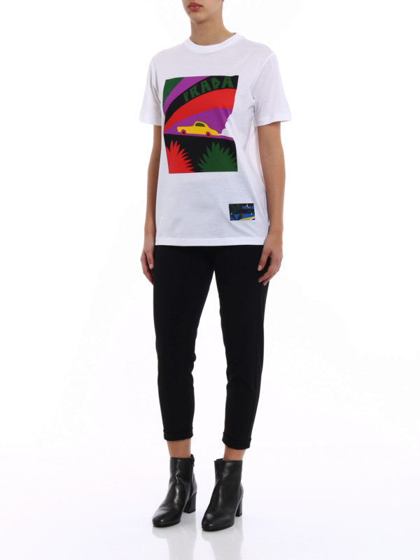 PRADA: T-shirts online - T-Shirt - Weiß