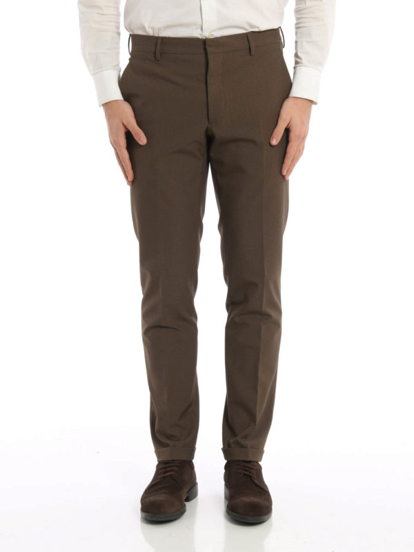 PRADA: Pantaloni sartoriali online - Pantaloni in tessuto tecno stretch