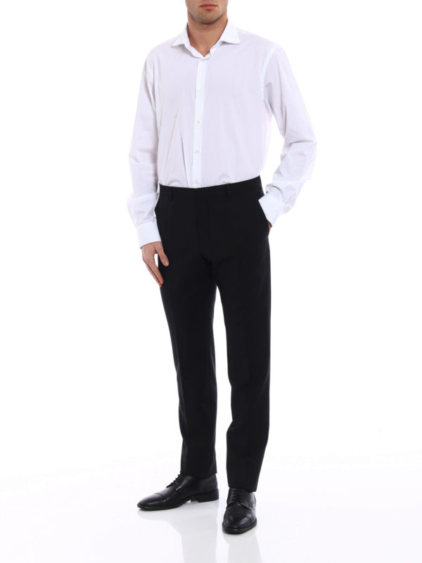 Prada Wool mohair canvas trousers - Black - Men|UPA462D39F0002