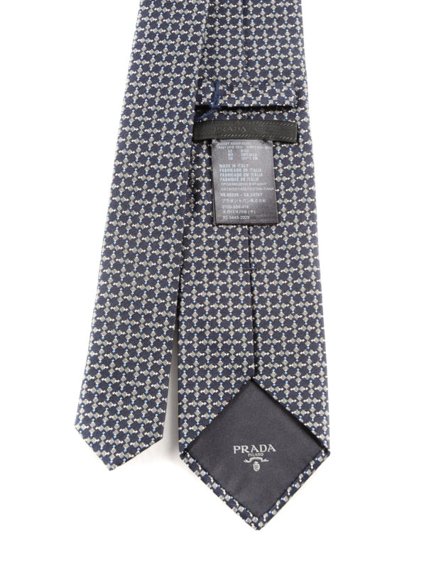 PRADA: ties & bow ties online - Micro pattern silk tie