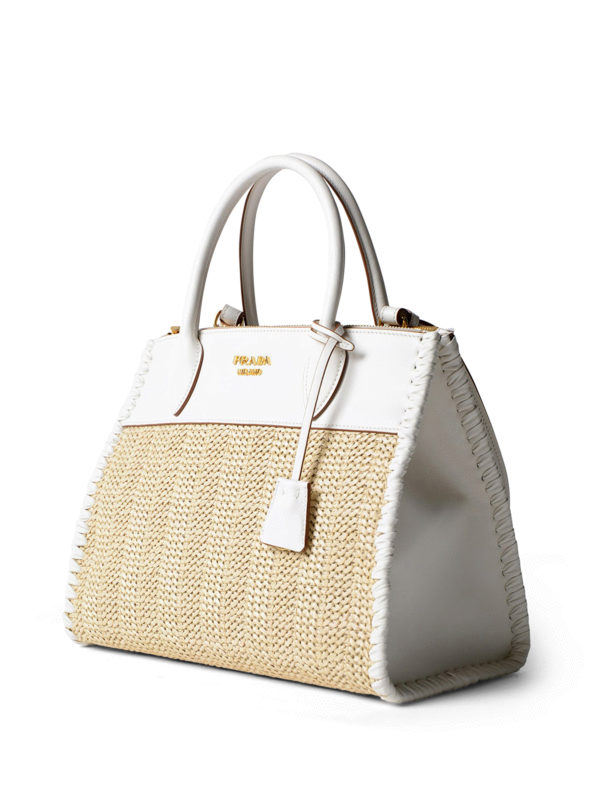 PRADA: Handtaschen online - Shopper - Weiß