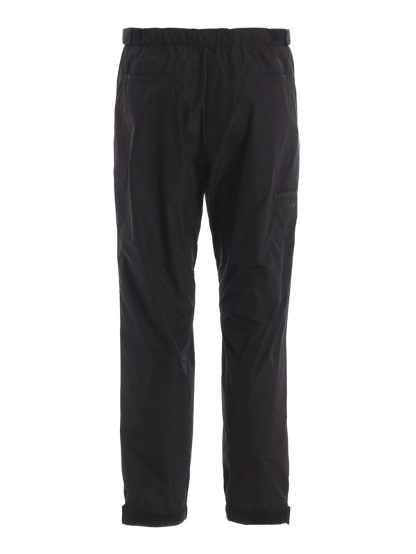 PRADA: tracksuit bottoms online - Tech poplin pull-on trousers