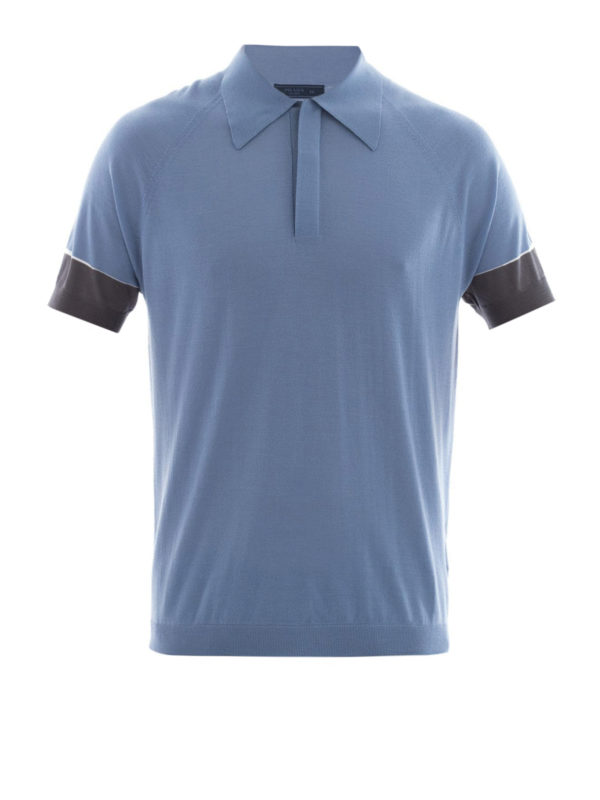 PRADA: Polos - Polo - Azul Claro