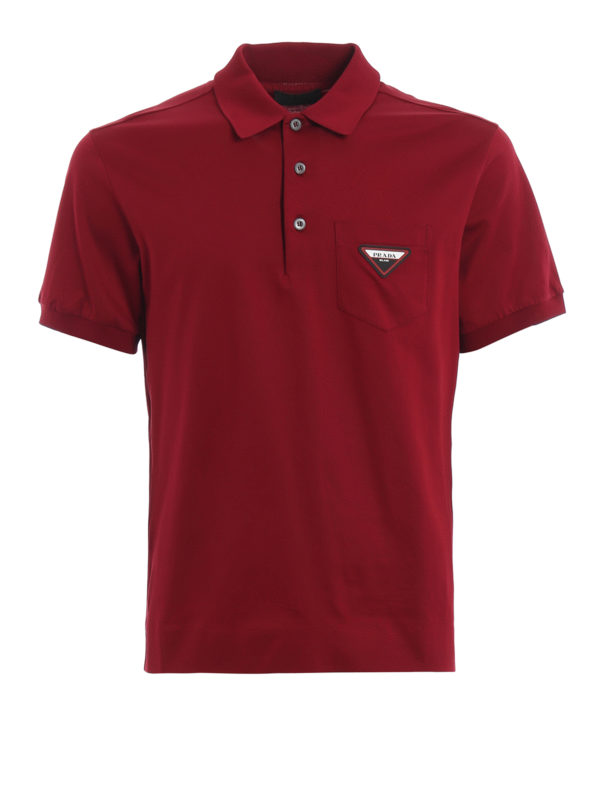 PRADA: Poloshirts - Poloshirt - Rot