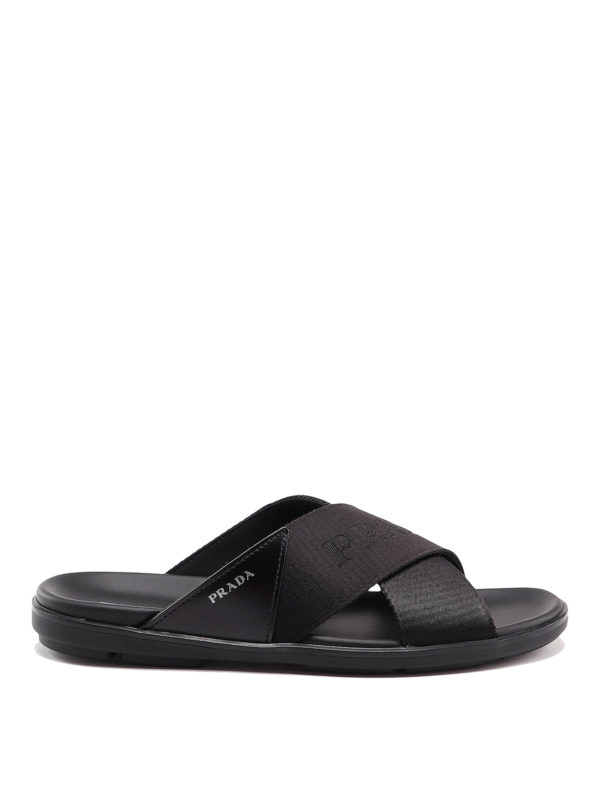 PRADA: sandals - Cross straps sandals