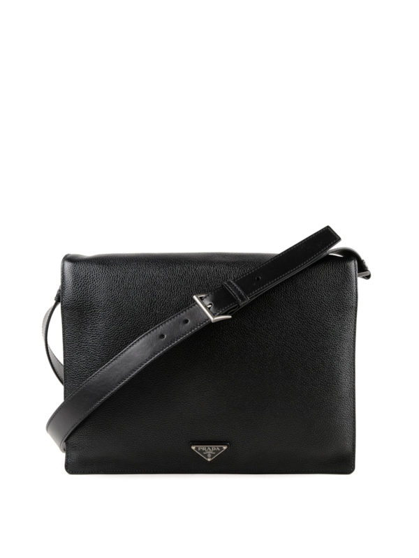 PRADA: shoulder bags - Leather messenger bag