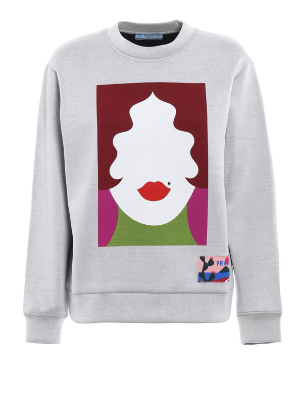 PRADA: Sweatshirts und Pullover - Sweatshirt - Gemustert