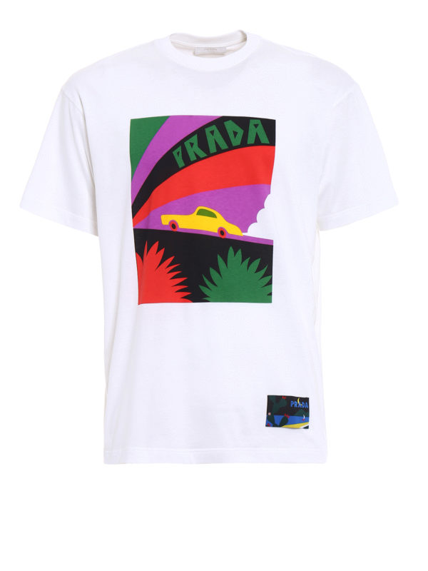 PRADA: Camisetas - Camiseta - Blanco