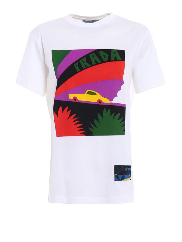 PRADA: T-shirts - T-Shirt - Weiß