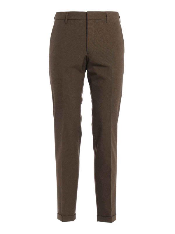 PRADA: Pantaloni sartoriali - Pantaloni in tessuto tecno stretch