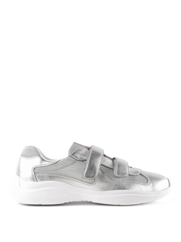 PRADA: trainers - Silver Iconic sneakers