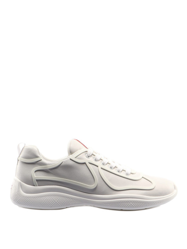 PRADA: Sneaker - Sneaker - Weiß
