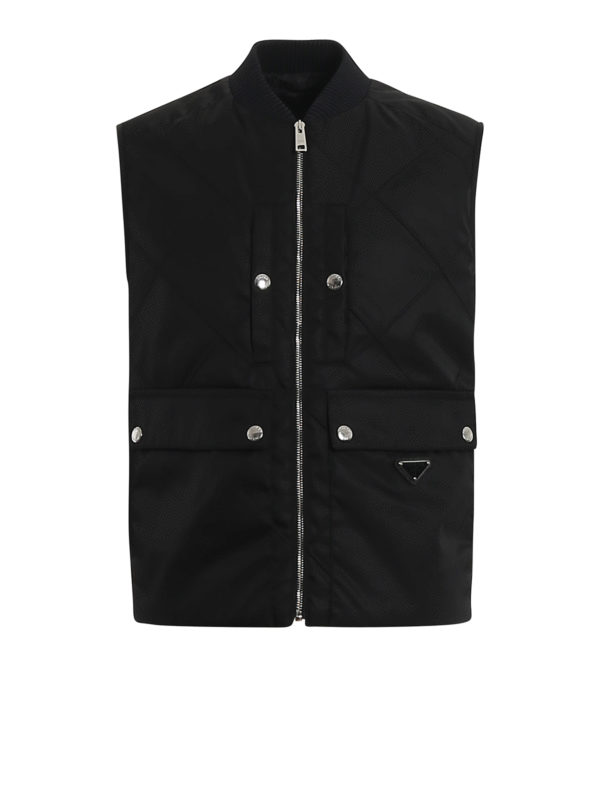 PRADA: Westen - Weste - Schwarz