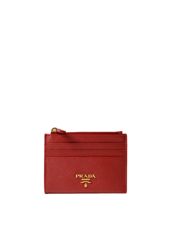 PRADA: Carteras y monederos - Carteras Y Monederos - Rojo