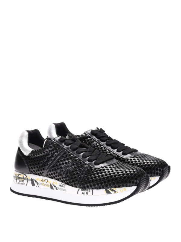 PREMIATA: trainers online - Conny 2591 leather fabric sneakers