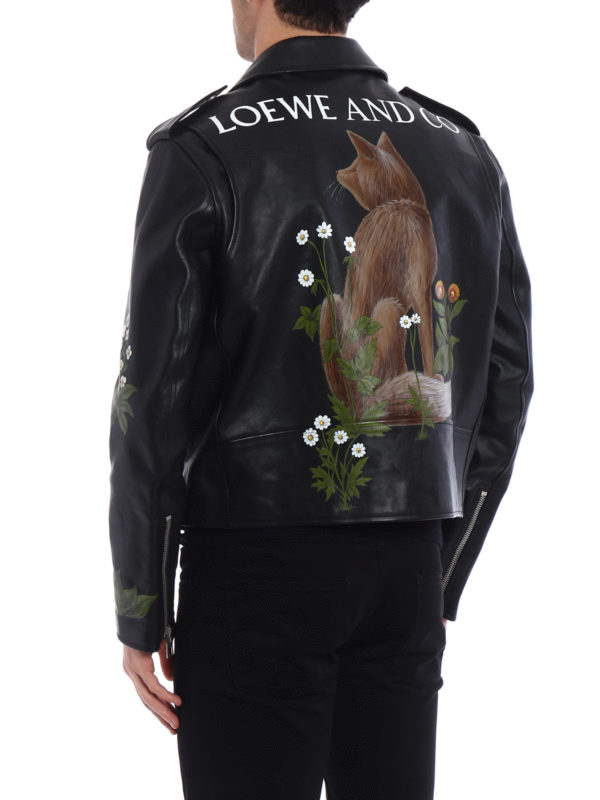 Chaqueta De Cuero - Negro shop online: LOEWE