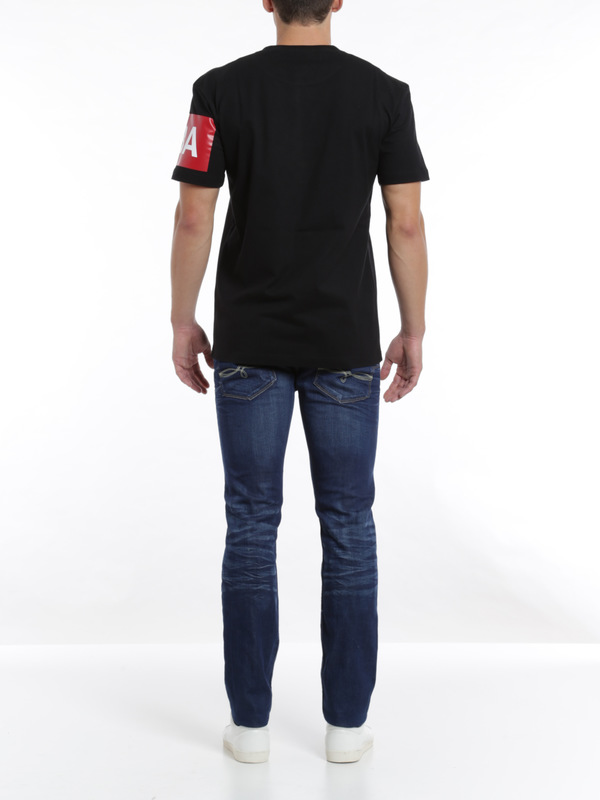 Printed cotton T-shirt shop online: Hood By Air