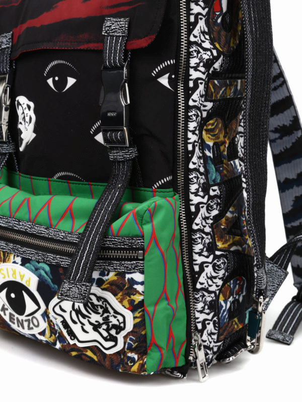 Printed nylon backpack shop online: KENZO