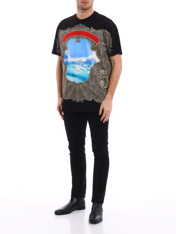 T-shirt over con stampa shop online: GIVENCHY