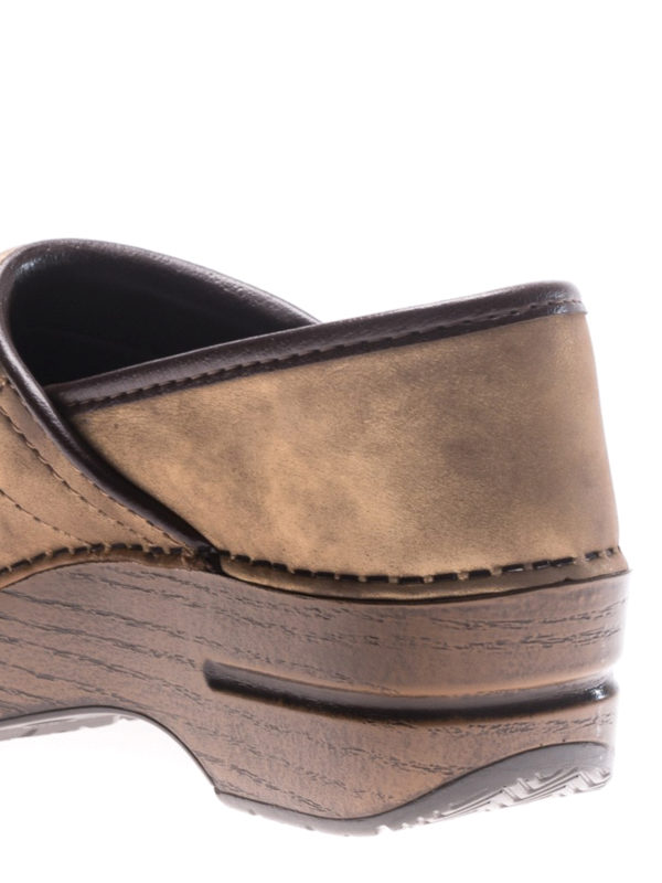 Professional bronze leather clogs shop online: DANSKO