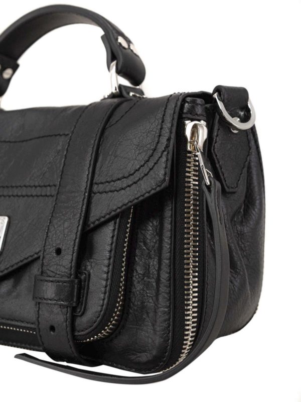 Proenza Schouler PS1 Zip Tiny bag in black