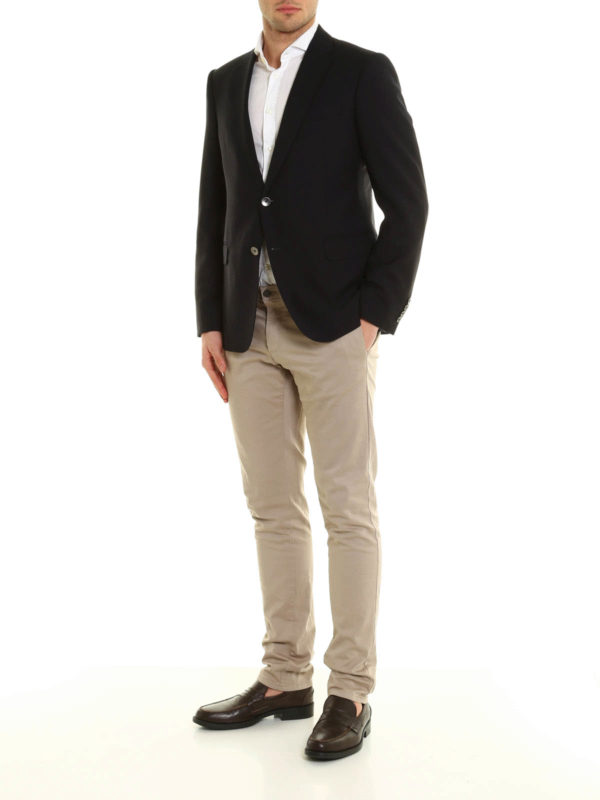 Pure wool single-breasted jacket shop online: ARMANI COLLEZIONI