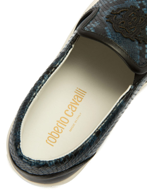 Baskets Bleu Pour Homme shop online: ROBERTO CAVALLI