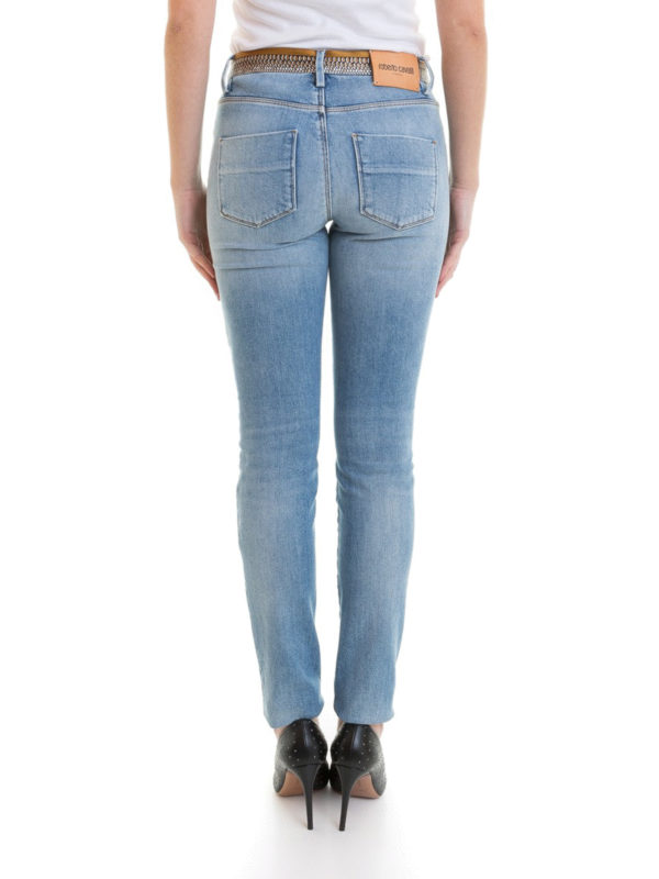 Vaqueros Rectos - Azul shop online: ROBERTO CAVALLI