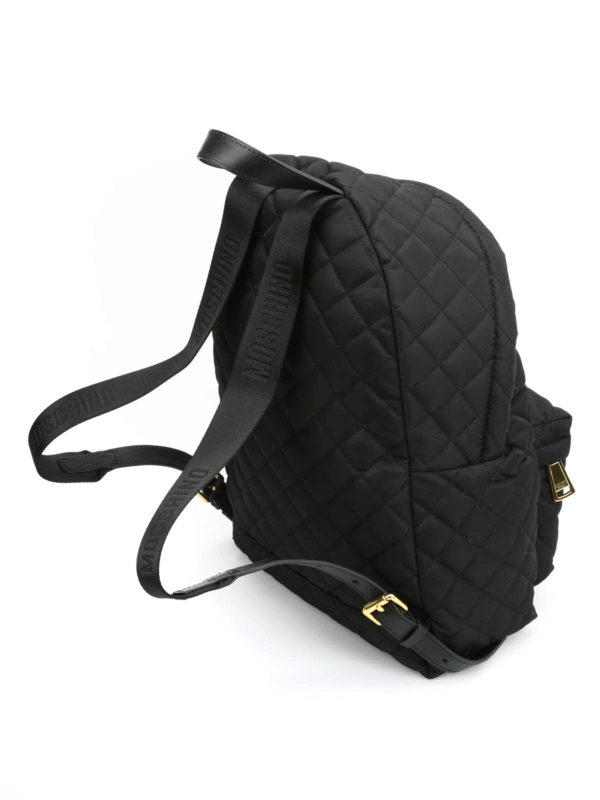 Quilted backpack shop online: MOSCHINO