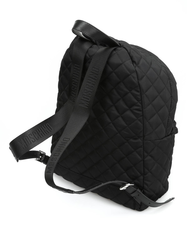 Quilted backpack shop online: MOSCHINO