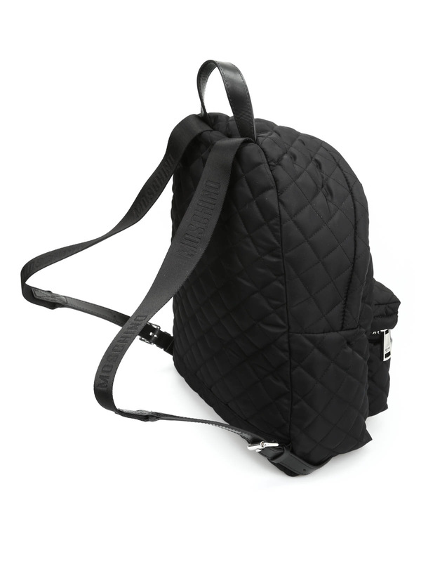 Quilted backpack shop online: MOSCHINO